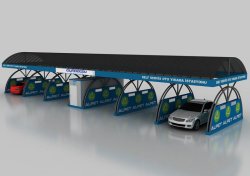 self servis yıkama kabini (çizim)